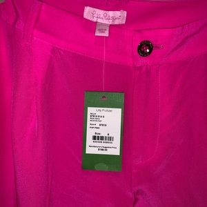 Lilly Pulitzer NWT Silk Pants size 8